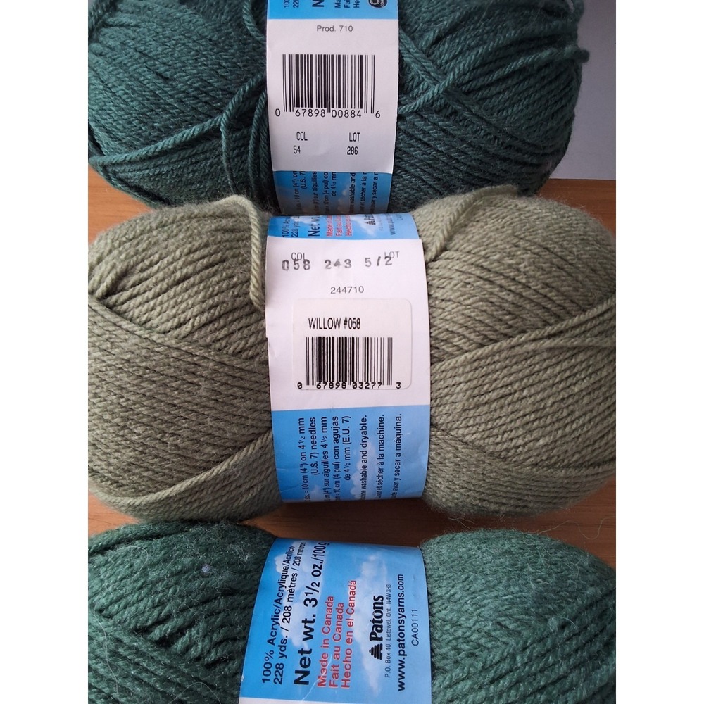 5 Skeins Of Patons Canadiana Yarn. 100% Acrylic, 100g‎ Each. Lot Of 5. NEW - Picture 7 of 8